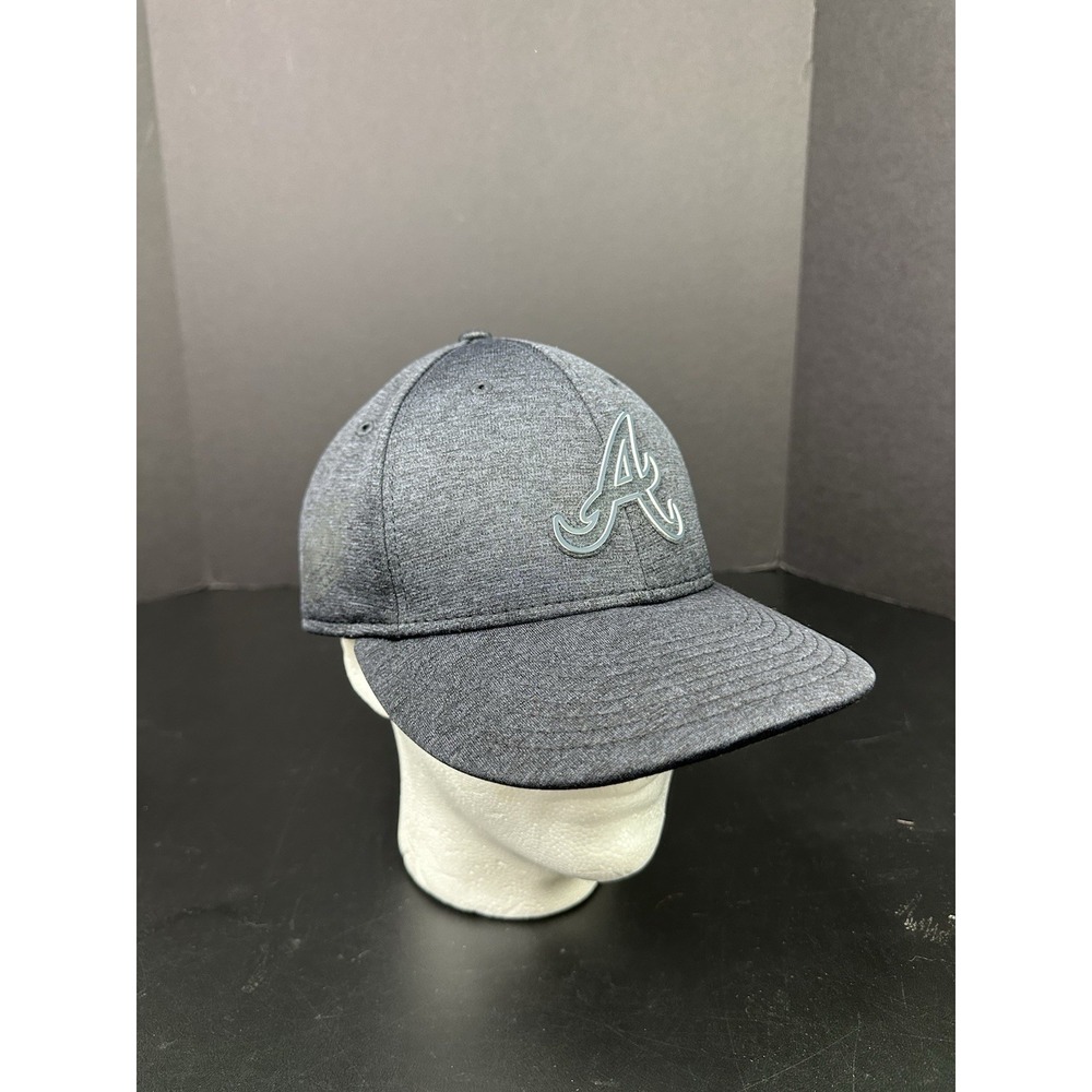 Atlanta Braves Hat Cap 7 5/8 New Era 59Fifty Gray Baseball MLB National League